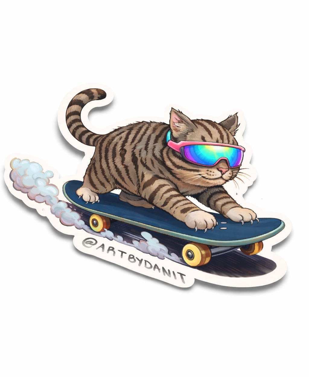 “fast cat” sticker